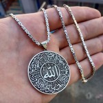925 Ayar Gümüş Kişiye Özel ismli Madalyon Kolye ve 55 cm Kral Zincir