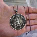 925 Ayar Gümüş Kişiye Özel Çift Taraflı Madalyon ve 55 cm Zincir