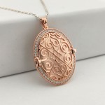 925 Ayar Gümüş Rose Kaplama Taşlı Ayetel Kürsi Kapaklı Kolye 925 Ayar Gümüş Rose Kaplama Taşlı Ayetel Kürsi Kapaklı Kolye