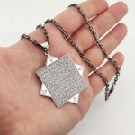 Kişiye Özel Kufi Sanatı Esna ül Hüsna Madalyon Kolye ve 55 cm Zincir