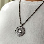 Kişiye Özel Kufi Sanatı Esna ül Hüsna Madalyon Kolye ve 55 cm Zincir