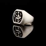 925 Ayar Gümüş Mitolojik Eros Figürlü Yüzük – Özel Tasarım