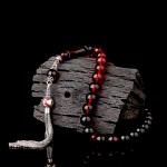 925 Ayar Gümüş Ayyıldız Püsküllü Süzme Renk Ateş Kehribar Tesbih 925 Ayar Gümüş Ayyıldız Püsküllü Süzme Renk Ateş Kehribar Tesbih